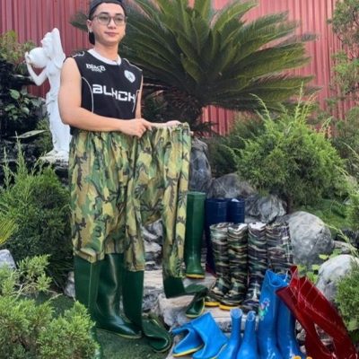 Ủng lội nước,ủng cấy bảo hộ lao động DÀY ĐẸP 2 LỚP, hàng cao tới đùi có chun thắt hàng loại 1