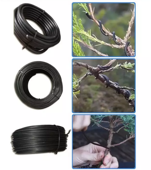 Dây nhôm đen (dây kẽm đen) uốn cây cảnh bonsai ( 500g ) 25m Dây nhôm đen (dây kẽm đen) uốn cây cảnh bonsai ( 500g ) 25m