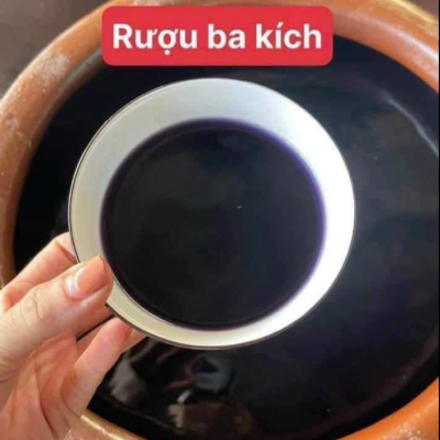 Rượu NGÂM BA KÍCH TÍM MEN LÁ HẠ THỔ - 1 LÍT