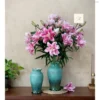 Lọ hoa,bình hoa decor dáng bí men ngọc gốm sứ Bát Tràng cắm hoa ly, loa kèn