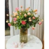 Lọ hoa thủy tinh màu hổ phách 9-24cm- bình hoa phong cách vintage