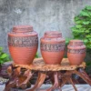 Chum sành trống đồng đông sơn ngâm rượu,chum sành không tráng men 3 lít,5lít,10lít,20 lít