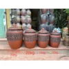 Hũ gạo,Hũ đựng gạo,chĩnh gạo họa tiết trống đồng,Tài lộc 10kg,15kg,20kg,30kg gốm bát tràng hàng loại 1