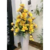 Cành Hoa Mộc Lan Giả 5 bông Hoa Giả Trang Trí Decor chất liệu Silicon