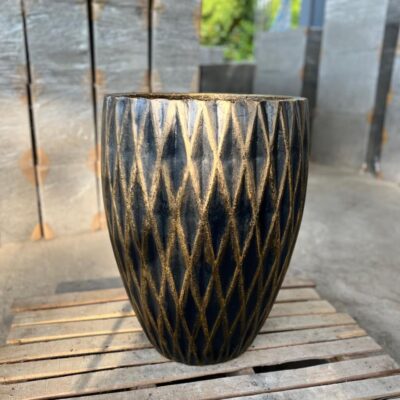 CHẬU XI MĂNG TRỨNG KIM CƯƠNG CAO