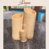 ống đũa tre mộc tự nhiên, bộ 3 ống, ống đựng muỗng đũa thìa bằng tre, decor phong cách vintage