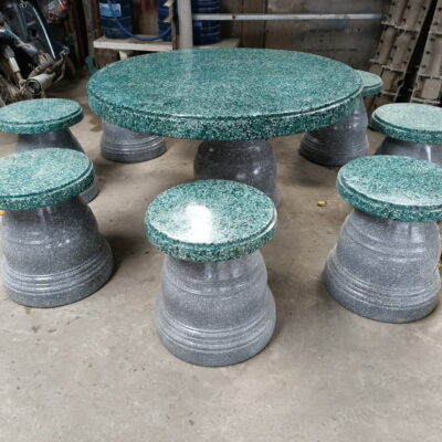Bộ bàn ghế xi măng nhẹ bộ 6 đôn