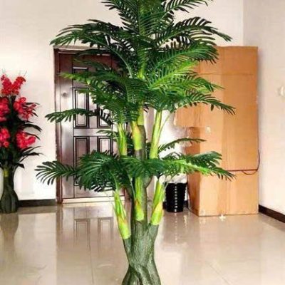 Cây dừa cao 1.8m, 2m, 9 ngọn giả decor , trang trí y như thật