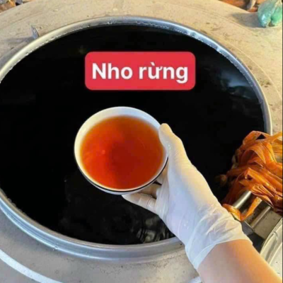 Rượu NGÂM NHO RỪNG men lá tây bắc hạ thổ - 1lít