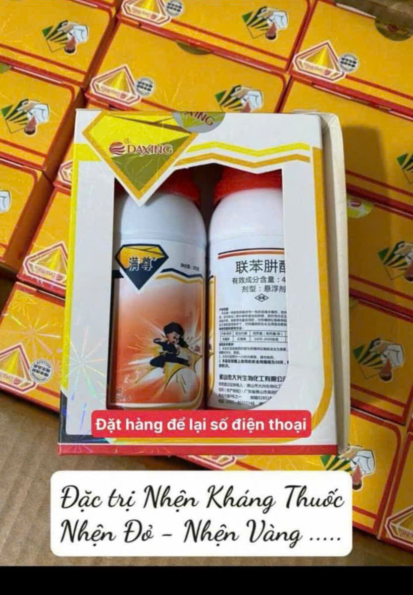 cặp đôi trừ nhện siêu nhân nội địa Trung Quốc - nhập khẩu : thuốc trừ nhện nội địa Trung Quốc hiệu Daxing, chuyên dùng để đặc trị các loại nhện (nhện đỏ, nhện xanh, nhện trắng) và nhện đã kháng thuốc. cặp đôi trừ nhện siêu nhân nội địa Trung Quốc - nhập khẩu : thuốc trừ nhện nội địa Trung Quốc hiệu Daxing, chuyên dùng để đặc trị các loại nhện (nhện đỏ, nhện xanh, nhện trắng) và nhện đã kháng thuốc.